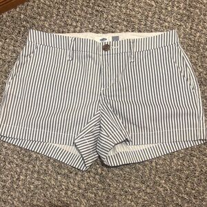 Old Navy- Navy and White Striped Shorts